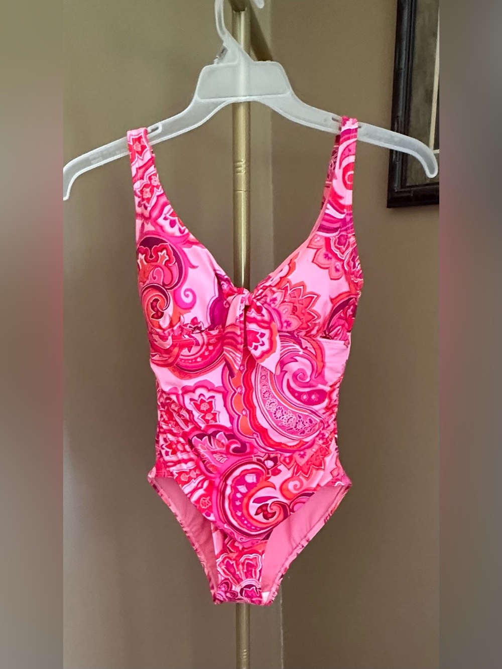 Ralph Lauren Pink Paisley Print swimsuit